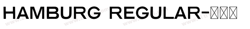 Hamburg Regular字体转换